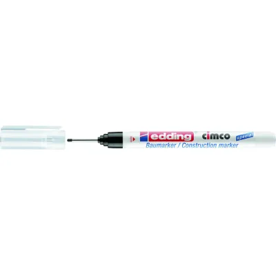 Cimco Markierungsstift Tiefenlochmarker 212188 | permanent | rundspitze | wasserfest | 140mm | schwarz