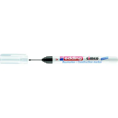 Cimco Markierungsstift Tiefenlochmarker 212188 | permanent | rundspitze | wasserfest | 140mm | schwarz