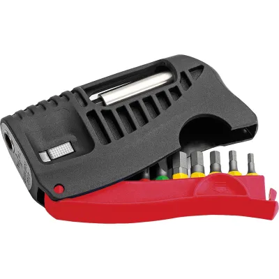 Cimco Bit-Box Set 10-teilig 114594 | Ratschenfunktion | Magnet-Bithalter | Schlitz PH2 PZ2 Torx T15 T20 | ergonomisch
