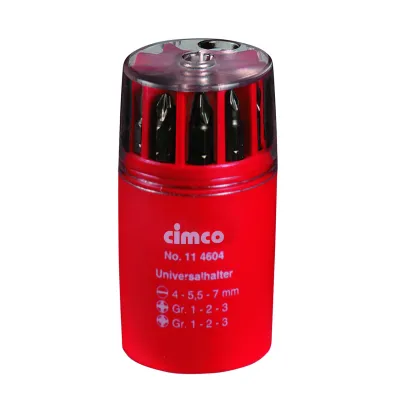 Cimco Bit-Set 114604 | 10-teilig | Magnetisch | Schlitz PH PZ Bits | Kunststoffbox | Bits-Box Werkzeug