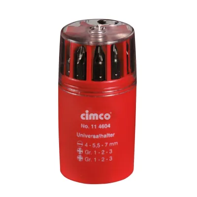 Cimco Bit-Set 114604 | 10-teilig | Magnetisch | Schlitz PH PZ Bits | Kunststoffbox | Bits-Box Werkzeug