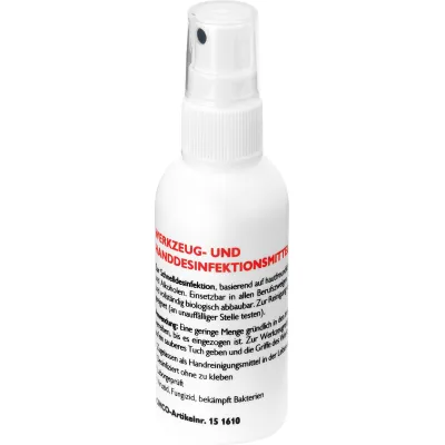 CIMCO Desinfektionsmittel 151610 | Hand- & Werkzeugdesinfektion | 75 ml Sprühflasche | 79% Alkohol | viruzid, fungizid
