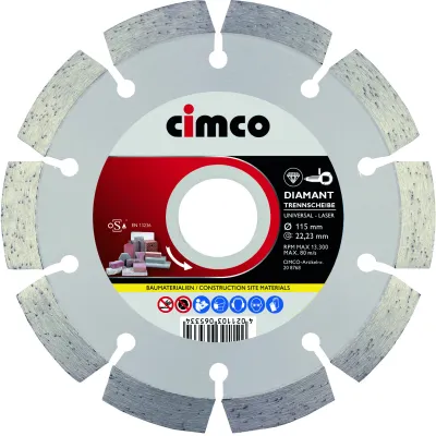 CIMCO Diamant-Trennscheiben-Set 206816 | 3x 125mm | Beton, Granit, Kalksandstein | langlebig | hohe Trenngeschwindigkeit