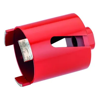Cimco Diamantbohrkrone 68 mm M16 | Trocken/Nass | für Mauerstein & Kalksandstein | ohne Zentrierbohrer | Rot