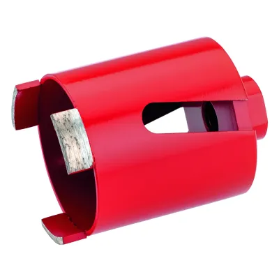 Cimco Diamantbohrkrone 68 mm M16 | Trocken/Nass | für Mauerstein & Kalksandstein | ohne Zentrierbohrer | Rot