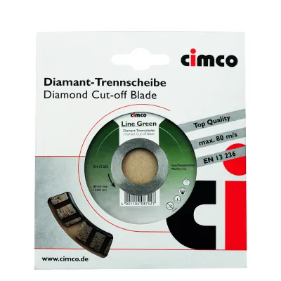 Cimco Diamanttrennscheibe 208746 grün 150mm Cimco Diamanttrennscheibe 208746 grü