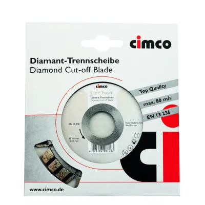 Cimco Diamant-Trennscheibe 150 mm | Winkelschleifer | Beton & Kalksandstein | Trocken- und Nassschnitt