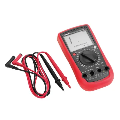 Cimco Digital-Multimeter 111408 | CAT III 600V | 2000 Counts | Data Hold | Durchgangsprüfung | robust