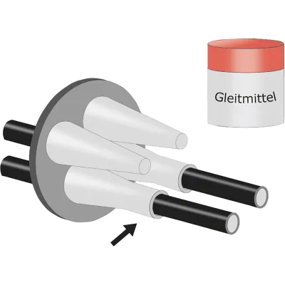 Cimco Dosenmuffe TDM 1 184760 | Kabelmuffe IP68 | 3x1,5-5x2,5mm² | 6-14mm Ø | schlagfest | schwarz