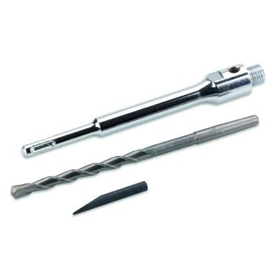 CIMCO Verlängerung für Diamant-Bohrkronen 208832 | SDS-plus | M16 | Stahl | 200 mm | inkl. Zentrierbohrer