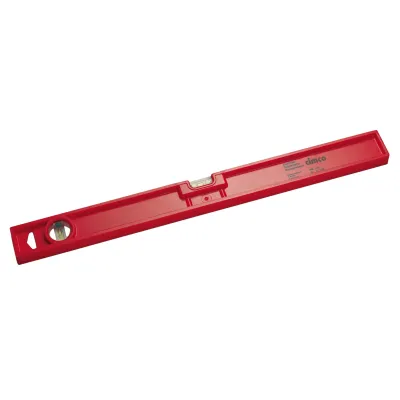 Cimco Elektriker Sicherheits-Wasserwaage 211435 | 400 mm Länge | 2 Libellen | Kunststoff | nicht magnetisch | rot