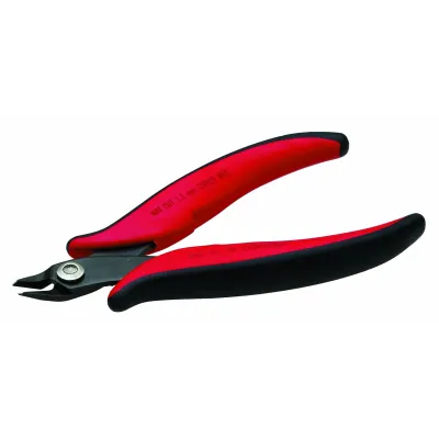 Cimco Elektronik-Seitenschneider 10 1040 | Seitenschneider bis 1,3 mm | 132 mm Länge | brüniert | Schwarz/Rot