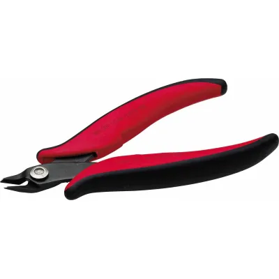 Cimco Elektronik-Seitenschneider 10 1040 | Seitenschneider bis 1,3 mm | 132 mm Länge | brüniert | Schwarz/Rot