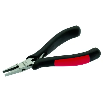 Cimco Elektronik-Flachzange 130mm 100818 | Präzisionszange glatte Backen | Spezialstahl | 2K-Griff isoliert