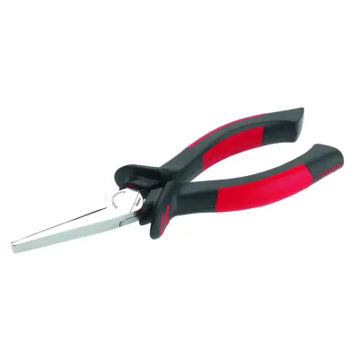 Cimco Flachzange 160mm 100024 | VDE 1000V isoliert | 2-Komponenten Griff | Langbeckzange | verchromt | Stahl