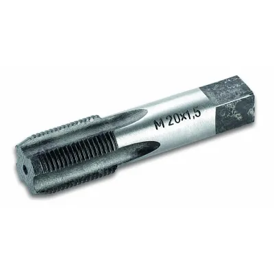 Cimco Gewindebohrer 140854 | M20 x 1,5 mm metrisch | HSS | Maschinengewindebohrer | Gesamtlänge 80 mm | 4 Schneiden