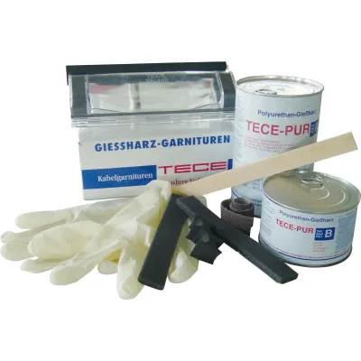 Cimco Giessharzmuffe 184660 | Verbindungs- und Abzweigmuffe 1kV | 40–175mm | 3x1,5–5x6mm² | transparent | robust