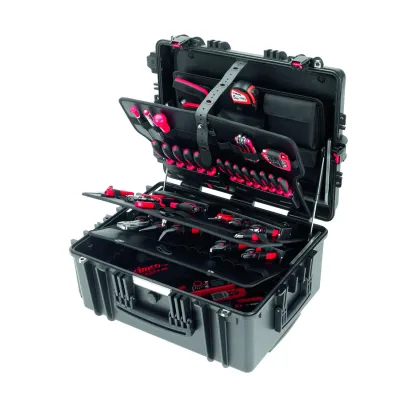 CIMCO Werkzeugkoffer Trolley PRO 176882 | Elektromonteur-Set | 47-tlg. | 7 Zangen | IP67 | stoßfest | abschließbar