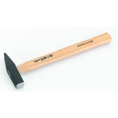 Cimco Schlosserhammer 130804 | DIN 1041 | 300g | polierter Eschenstiel | rostfreier Stahl | 300 mm | Holz