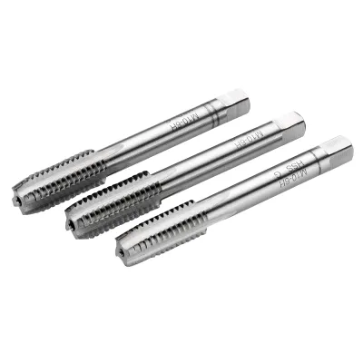 CIMCO Handgewindebohrer 202120 M4 | Innengewindebohrer DIN 352 | HSS | metrisch | 3-teilig | für Sackloch | 45 mm Länge