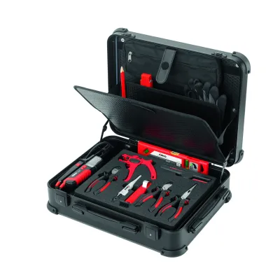 CIMCO Werkzeugset Hybrid Koffer/Rucksack CIMPACK Electric 173010 | 13-teilig | Elektromonteur-Set | mobil | Schwarz