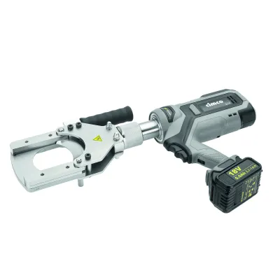 Cimco Hydraulischer Akkuschneider 106670 | bis 85mm | Pistolenform CimCut85 | 55 kN | 18V Li-Ion | 360° drehbar