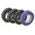 Bild: Cimco Isolierband-Set 160205 | Phasenkennzeichnung | 4-teilig L1 L2 L3 N | PVC | 15mm x 10m | schwarz/blau