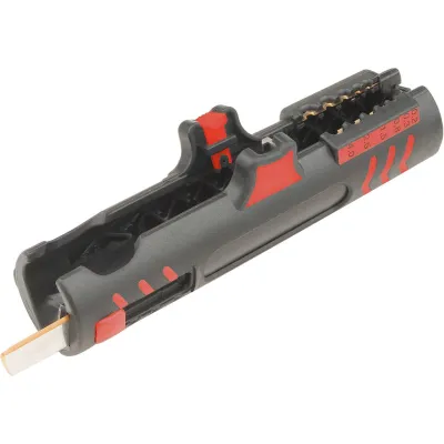 Cimco Jokari Super 120025 Kabelentmanteler 8-13 mm Ø | Abisolierer mit Rund- & Längsschneider