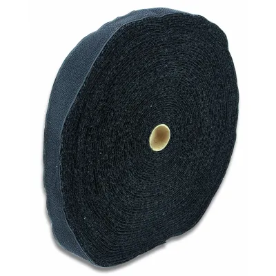 CIMCO Klettbinder 181920 | Klettband 13 mm x 25 m Rolle | Polyamid | schwarz | UV-stabil | halogenfrei | lösbar