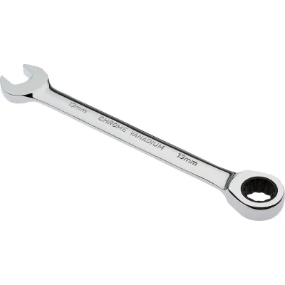 Cimco Maulringschlüssel 13 mm 112513 | Ratschen-Gabelschlüssel | Feinverzahnt | Chrom-Vanadium | 175 mm