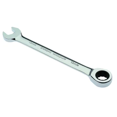 Cimco Maulringschlüssel 13 mm 112513 | Ratschen-Gabelschlüssel | Feinverzahnt | Chrom-Vanadium | 175 mm