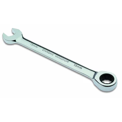 Cimco Maulringschlüssel 13 mm 112513 | Ratschen-Gabelschlüssel | Feinverzahnt | Chrom-Vanadium | 175 mm