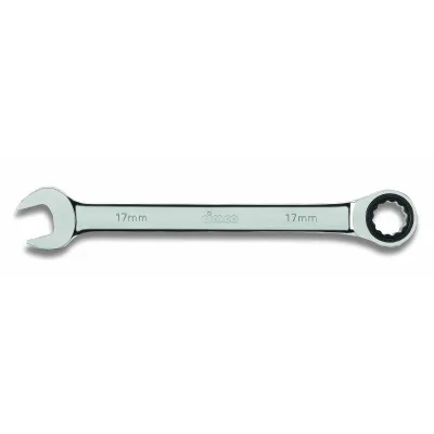 Cimco Maulringschlüssel 17 mm 112517 | Ratsche beidseitig | 72 Zähne | 15° gekröpft | Chrom-Vanadium