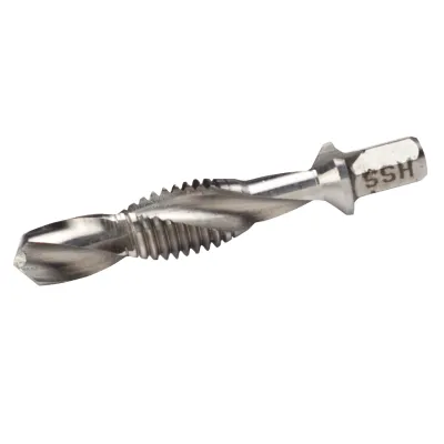 Cimco Kombi-Gewindebohrer 207375 | M6 HSS Maschinengewindebohrer | 6 mm | für Stahl & NE-Metalle | 44 mm