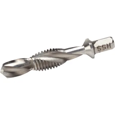 Cimco Kombi-Gewindebohrer 207375 | M6 HSS Maschinengewindebohrer | 6 mm | für Stahl & NE-Metalle | 44 mm