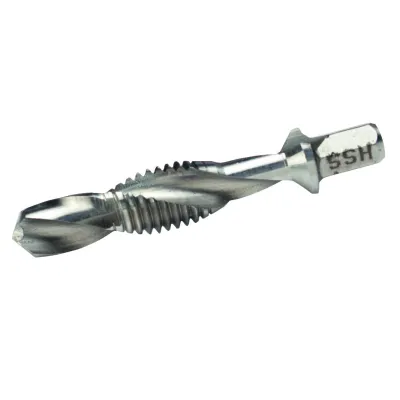 Cimco Kombi-Gewindebohrer 207375 | M6 HSS Maschinengewindebohrer | 6 mm | für Stahl & NE-Metalle | 44 mm