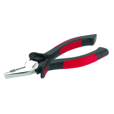 Cimco Kombizange 100334 | 160mm | VDE 1000V isoliert | 2-Komponenten-Griff | Stahl verchromt | gezahnte Greiffläche