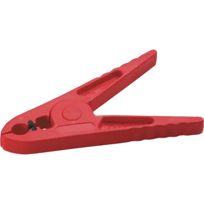 Cimco Kunststoffklammer 140180 | Klammer zur Befestigung von Gummitüchern 1000V | 160mm | Federklemme | Rot