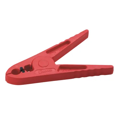 Cimco Kunststoffklammer 140180 | Klammer zur Befestigung von Gummitüchern 1000V | 160mm | Federklemme | Rot