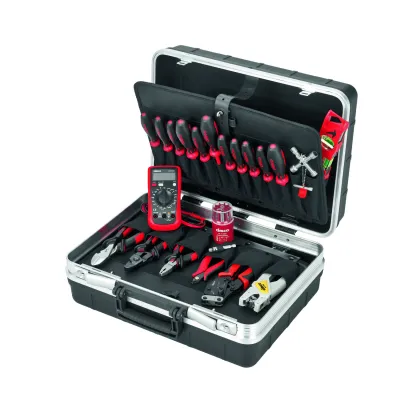 CIMCO Werkzeugkoffer Industrie 170530 | Lehrlingskoffer ohne Trolley | 22-teilig | Elektromonteur-Set | robust
