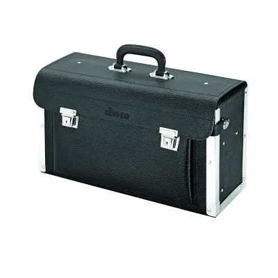 Cimco Werkzeugkoffer 170300 | 23-tlg. bestückt | Elektro | Rindleder | 4 Zangen | Hammer | Alu | Schwarz