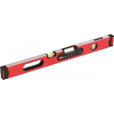Cimco Digitale Magnetwasserwaage 60 cm | Aluminium | LCD-Anzeige | 2 Libellen | Plumb-Site | Profi-Wasserwaage