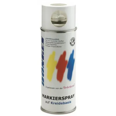 Cimco Markierspray 212190 | Kreidebasis | non-permanent | umweltfreundlich | haftet bei Nässe | 400ml | rot