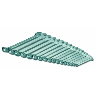 Cimco Maulringschlüssel-Satz 112500 | 17-teilig | SW 6–22 mm | Chrom-Vanadium-Stahl | DIN 3113A | glanzverchromt