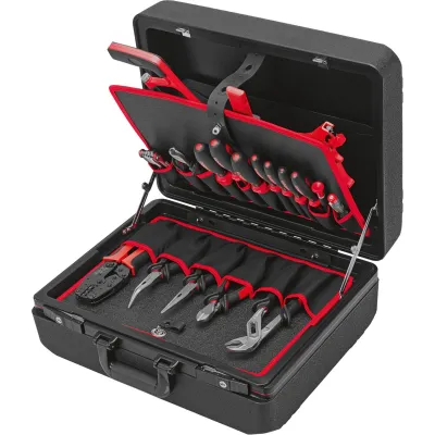 CIMCO Werkzeugkoffer Bomber 170376 | 23-teiliges Set für Elektro & Sanitär | schlagfest | abschließbar