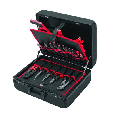 CIMCO Werkzeugkoffer Bomber 170376 | 23-teiliges Set für Elektro & Sanitär | schlagfest | abschließbar
