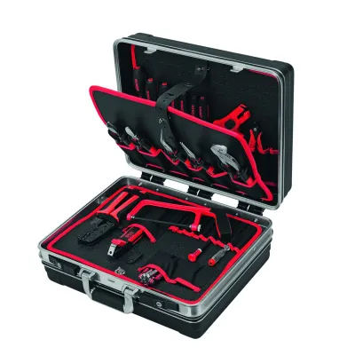 Cimco Elektro Werkzeugkoffer 23-tlg. | ABS-Hartschale | Zangen | Schraubendreher | Profi-Set