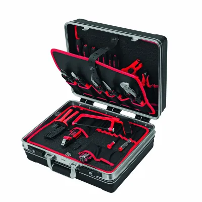 Cimco Elektro Werkzeugkoffer 23-tlg. | ABS-Hartschale | Zangen | Schraubendreher | Profi-Set
