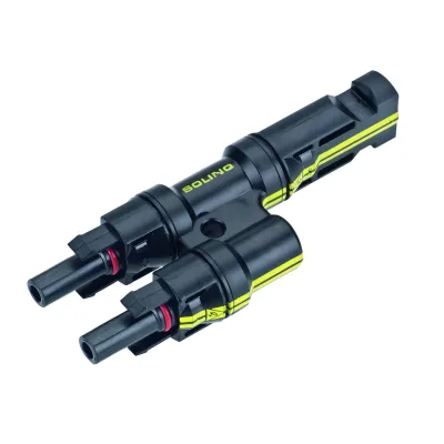 CIMCO PV-MC4 Y-Verteiler FFM 180006 | Photovoltaik Stecker | 1x Male, 2x Female | 1000V DC | 30A | IP67