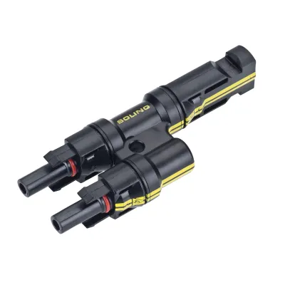 CIMCO PV-MC4 Y-Verteiler FFM 180006 | Photovoltaik Stecker | 1x Male, 2x Female | 1000V DC | 30A | IP67